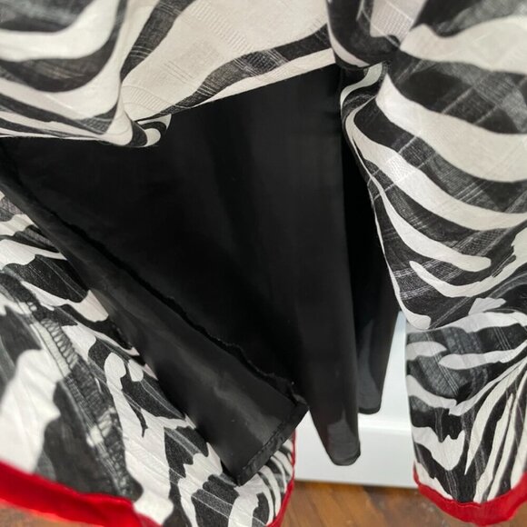 Vintage Robbie Bee Zebra Print Dress Size 12 - Picture 4 of 8